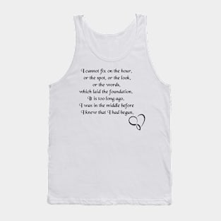 I cannot fix the hour || Quote Tank Top